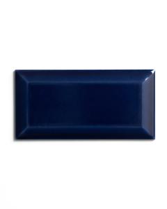 Kakel Victoria - Affaset kant 7,5 x 15 cm ultramarinblå