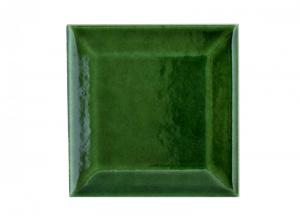 Wall tiles Victoria - Beveled 7.5 x 7.5 cm bottle green, glossy