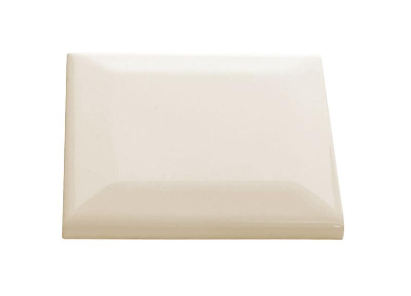 Flis Victoria - Vegg fasett 7,5 x 7,5 cm elfenben hvit, blank