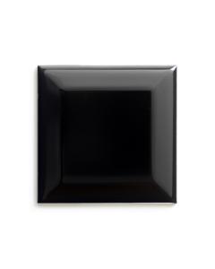 Flis Victoria - Vegg fasett 7,5 x 7,5 cm svart, blank
