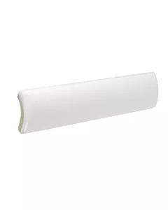 Fliese Victoria - Randstreifen 2,5 x 15 cm weiß, glänzend
