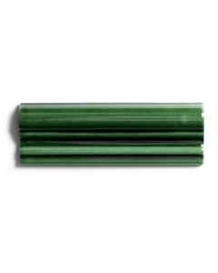 Kakel, Victoria - Kantliste, 2,5 x 15 cm, flaskegrøn