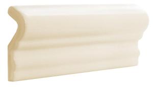 Kakel Victoria - Bröstlist 5 x 15 cm elfenbensvit, blank