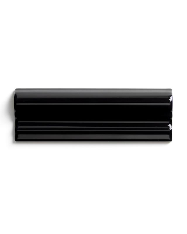 Fliser Victoria - Brystlist 5 x 15 cm svart, blank