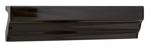 Kakel Victoria bröstlist symmetrisk 17 x 15 cm svart - sekelskifte - gammaldags inredning - retro - klassisk stil