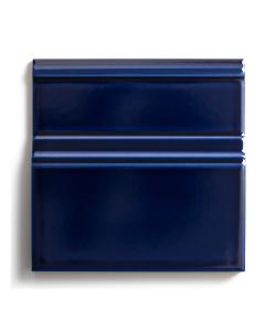 Fliese Victoria – Bodensockel 15 x 15 cm ultramarinblau