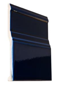 Tile Victoria - Floor trim 15 x 15 cm black, ultramarine blue