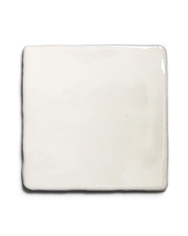Tiles Mayfair - Cracked antique white 13 x 13 cm shiny, dented