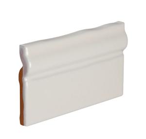 Fliser Mayfair - Elfenben hvit list 7,5 x 13 cm blank, lett bølget