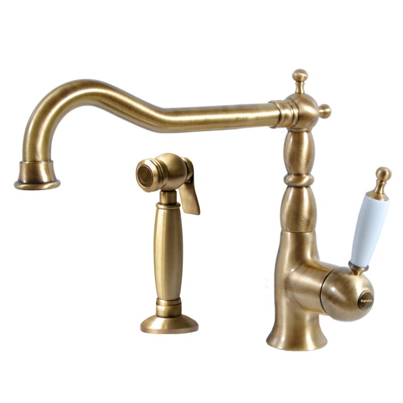 Kitchen Faucet with separate hand shower - Oxford bronze