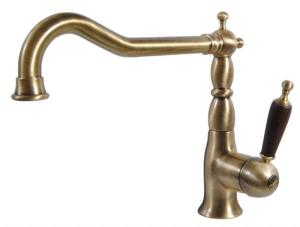 Kitchen Faucet - Oxford bronze/wood