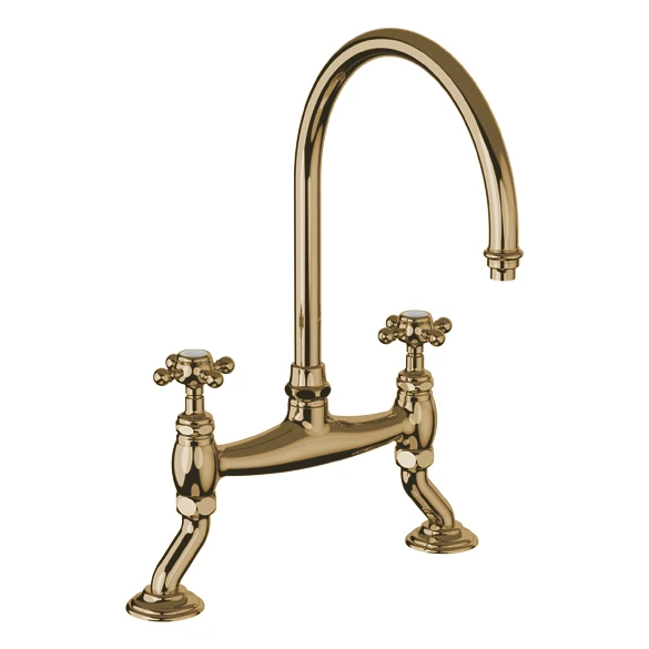 Kitchen Faucet - Julia 2-hole brass