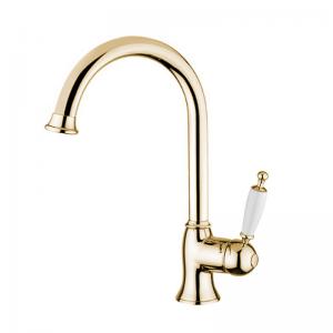 Kitchen Faucet - Oxford gooseneck brass
