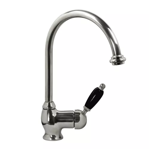 Köksblandare - Finsbury krom med svart handtag