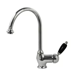 Kitchen Mixer - Finsbury Chrome with Black Handle