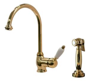 Kitchen Faucet - Finsbury brass with hand spray