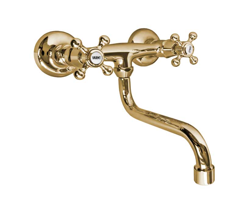Kitchen Faucet - Wall Kensington brass