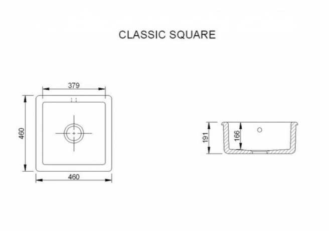 Diskho - Classic Square 46 cm - arvestykke - gammeldags dekor - klassisk stil - retro - sekelskifte