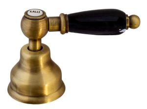 Dishwasher valve - Chelsea black handle, bronze