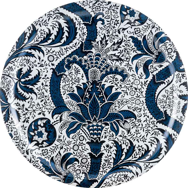 Rund bricka 49 cm - William Morris, Indian Indigo