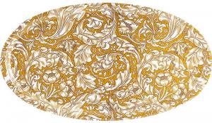 Serveringsbrett ovalt 50 x 28 cm - William Morris, Bachelors Button - arvestykke - gammeldags dekor - klassisk stil - retro - sekelskifte