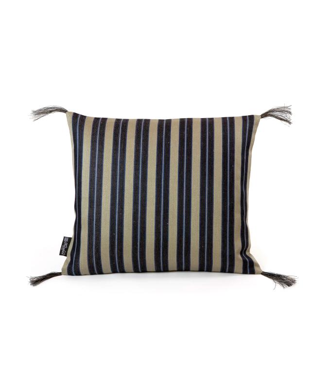 Bolster Pillow - Black Middle Stripe