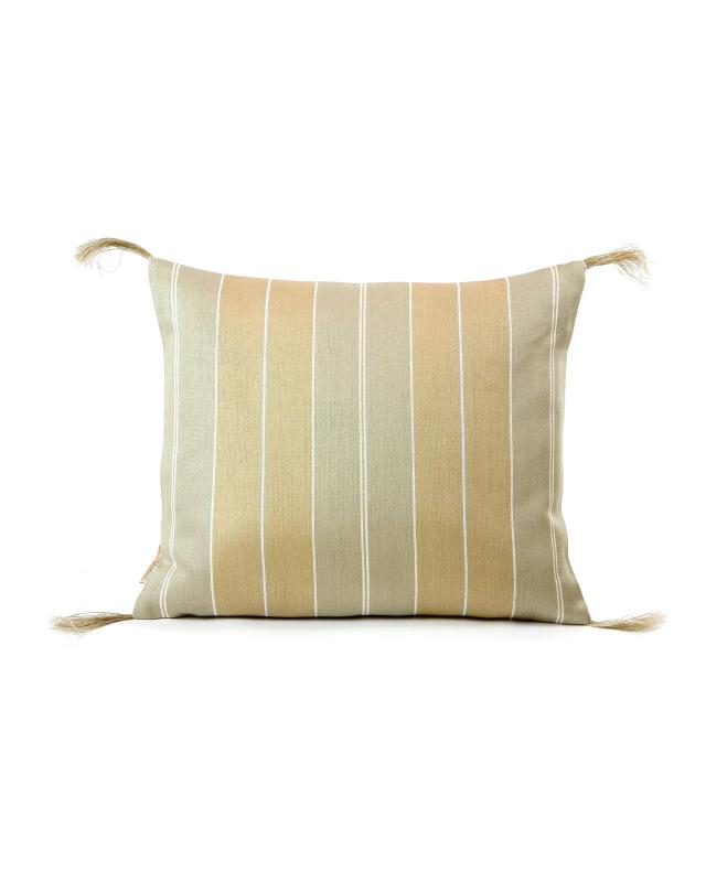 Bolster Pillow - Sand Wide Stripe