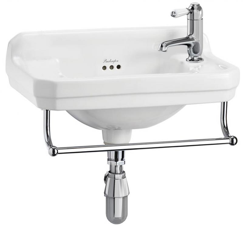 Håndvask Burlington - Edwardian JR 51 cm med håndklædeholder