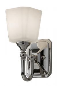 Badezimmerlampe - Wandlampe Addislade Chrom / Weißfrost