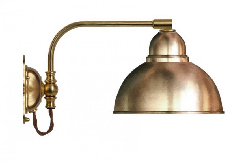 Vegglampe - Gripenberg messing - arvestykke - gammeldags dekor - klassisk stil - retro - sekelskifte
