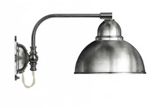 Wall lamp - Gripenberg nickel-treated brass shade
