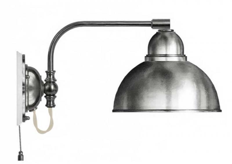Vegglampe - Gripenberg nikkel - arvestykke - gammeldags dekor - klassisk stil - retro