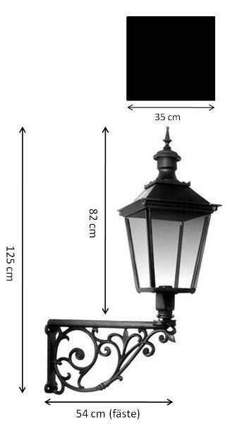 Exterior Lamp - Wall lantern Solberga S4 - old fashioned style - old style - retro