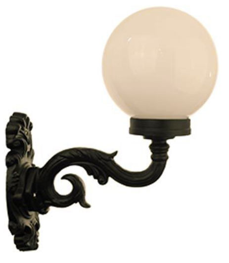 Udendørslampe - Facadelampe, Glimmerö, hvid kuppelskærm