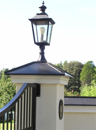 Exterior Lamp - Gatepost lantern Skene L4 - oldschool style - vintage interior - retro