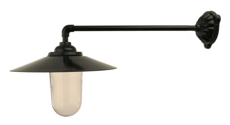 Exterior Lamp - Stable lamp 90°, black shade