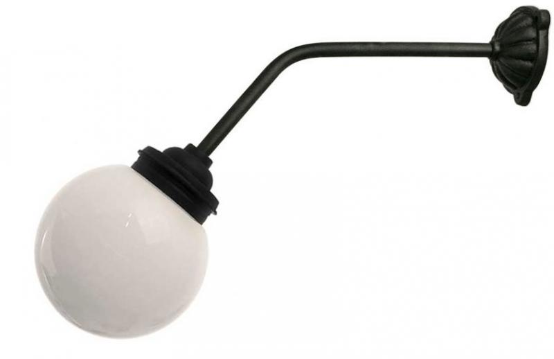 Udendørslampe - Gårdlampe 45° lige lang