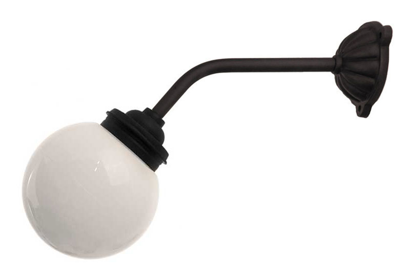 Udendørslampe - Gårdlampe 45° lige kort