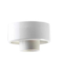 Porcelain light fixture base IP20 - White/vertical