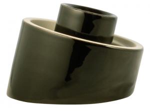 Lampsockel porslin - Svart/sned IP20 - gammal stil - klassisk inredning - retro - sekelskifte