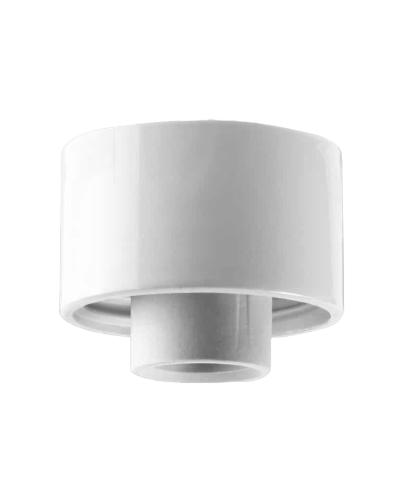 Außen- / Nassraum-Lampensockel - Weiß / gerade IP54