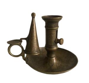 Candle stick with snuffer antique brass - old style - classic interior - old fashioned style - vintage