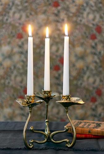 Candlestick - Art Nouveau threearmed