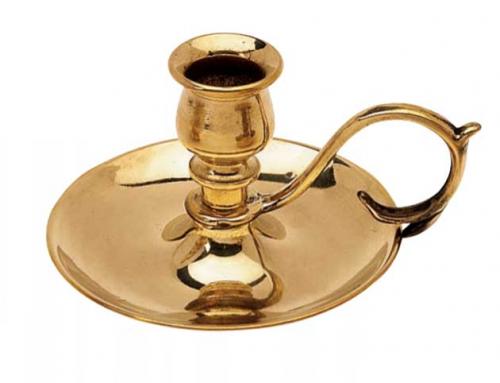 Candlestick - Brass small - old style - classic interior - old fashioned style - vintage