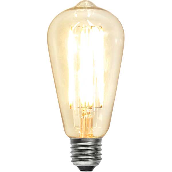 LED-lampa - Sekelskifte 64 mm, 600 lm - gammaldags inredning - klassisk stil - retro - sekelskifte