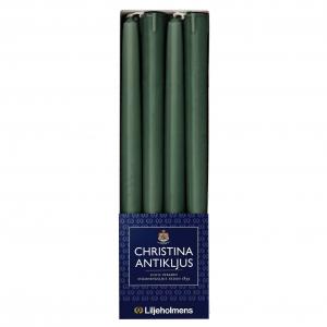 Liljeholmens Christinalys - 8-pack mørk grønn - arvestykke - gammeldags dekor - klassisk stil - retro - sekelskifte