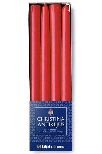 Liljeholmens Christinaljus - 8-pack röd - sekelskiftesstil - gammaldags inredning - klassisk stil - retro
