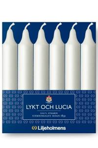 Liljeholmens Lanterne- og Lucia-lys - 6-pak, hvid