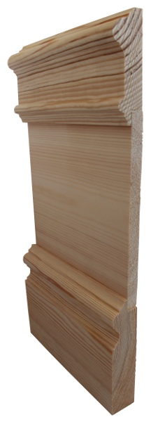 Tredelad golvsockel Tredelad golvsockel