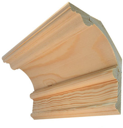 Deckenleiste, dreiteilig, Holz – Byggmästarn